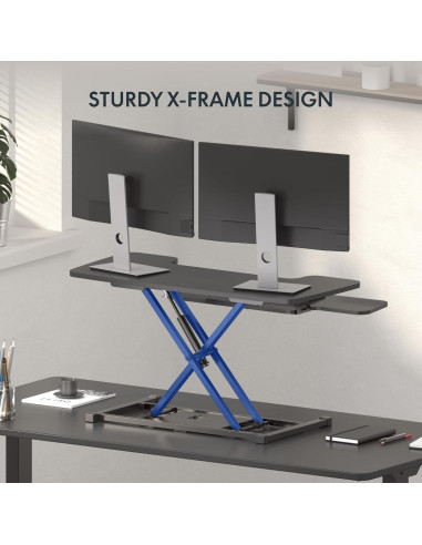 Convertidor de Escritorio de Pie FLEXISPOT MT137 Negro 28"