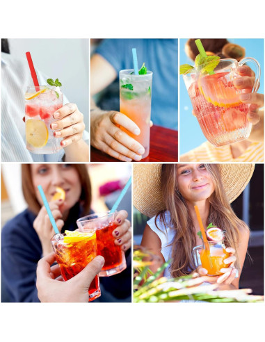 Popotes de Silicona Reutilizables Cumouna 4PCS Ajustables