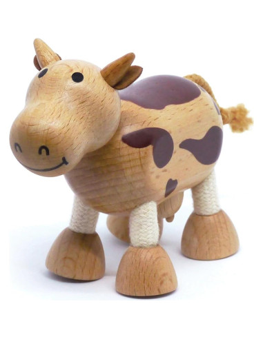 Juguetes de Animales de Madera Anamalz - 5 Figuras Poseables