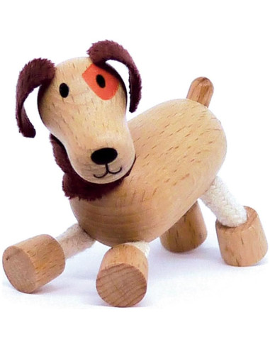 Juguetes de Animales de Madera Anamalz - 5 Figuras Poseables