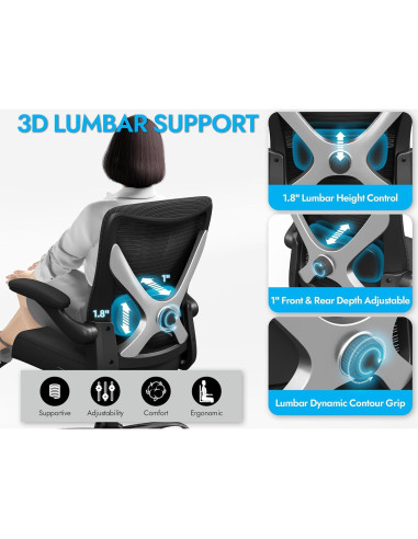 Silla de Oficina Ergonómica Ergalithic X100-2 con Soporte Lumbar