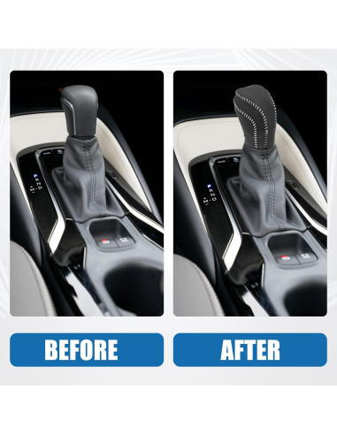 Cubierta de perilla de cambio Toyota Camry 2018-2023 Gris PU