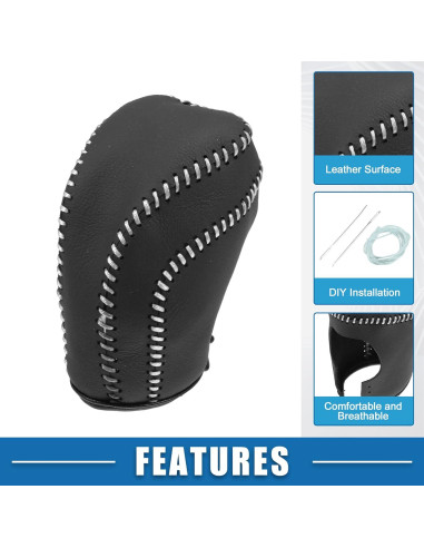 Cubierta de perilla de cambio Toyota Camry 2018-2023 Gris PU