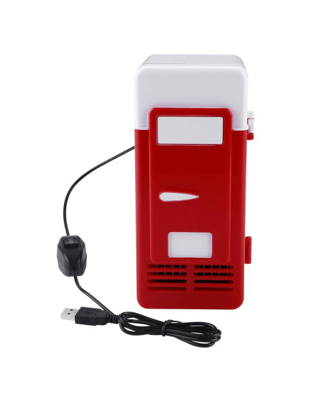 Mini Refrigerador USB TOPINCN Enfriador y Calentador 19.4cm Rojo