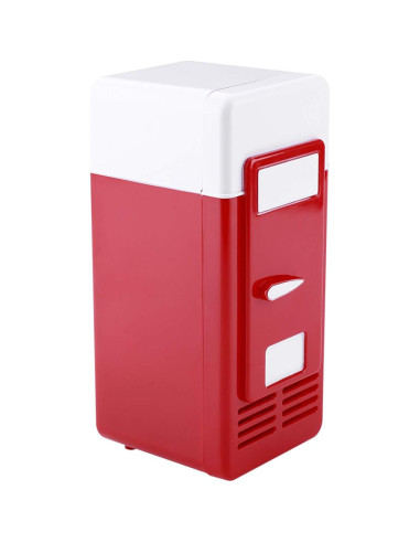 Mini Refrigerador USB TOPINCN Enfriador y Calentador 19.4cm Rojo