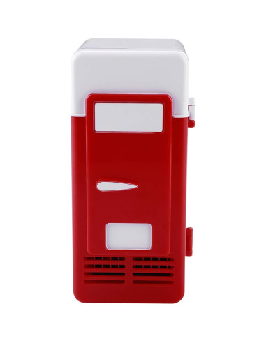 Mini Refrigerador USB TOPINCN Enfriador y Calentador 19.4cm Rojo