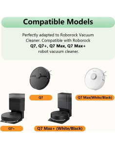Accesorios de Repuesto APRIL-FLOWER para Roborock Q7 Max+ 2