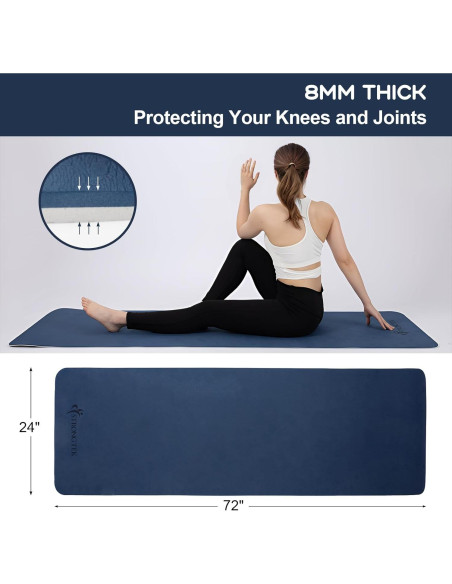 Alfombrilla de Yoga Ecológica StrongTek 182x61cm Antideslizante