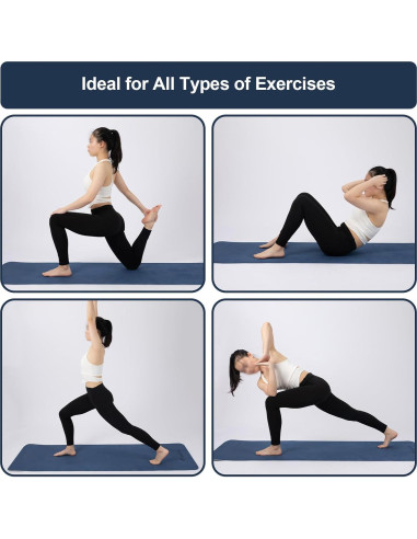 Alfombrilla de Yoga Ecológica StrongTek 182x61cm Antideslizante