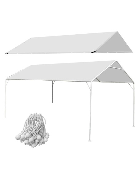 Cubierta de Toldo Eunika 10x6 m Impermeable y Anti-UV