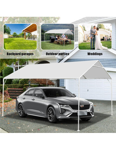 Cubierta de Toldo Eunika 10x6 m Impermeable y Anti-UV