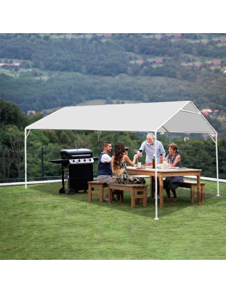 Cubierta de Toldo Eunika 10x6 m Impermeable y Anti-UV
