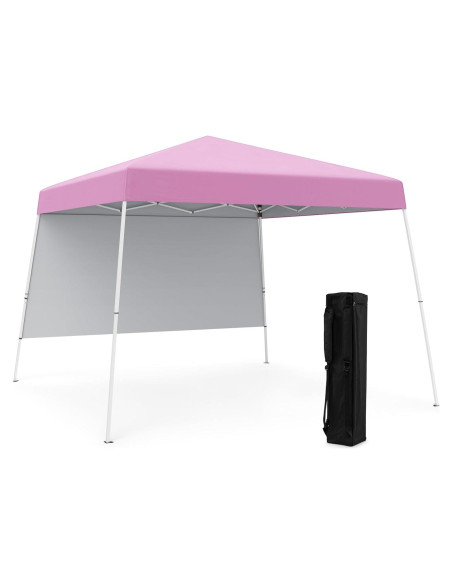 Toldo Plegable Nightcore 3x3 m UPF 50+ con Pared Lateral Rosa