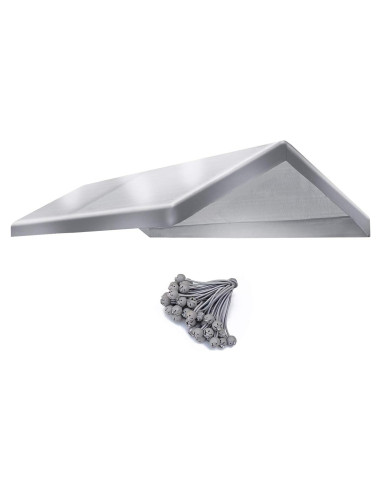 Cubierta de Techo Fuerte Camello 3.38x5.92m Impermeable Plata