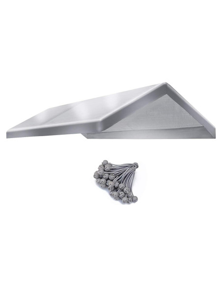 Cubierta de Techo Fuerte Camello 3.38x5.92m Impermeable Plata