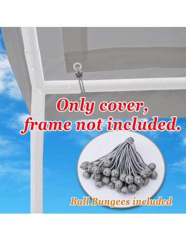 Cubierta de Techo Fuerte Camello 3.38x5.92m Impermeable Plata