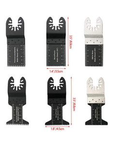 Hojas de Sierra Oscilante TECHTONGDA 20 Piezas para Madera y PVC 2