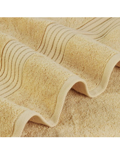 Juego de Toallas de Baño Utopia 4 Piezas 100% Algodón Beige 2