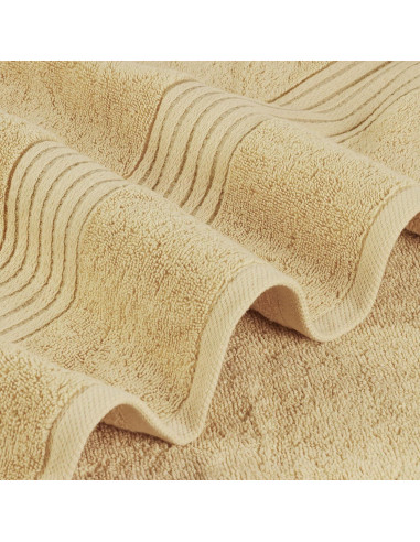 Juego de Toallas de Baño Utopia 4 Piezas 100% Algodón Beige