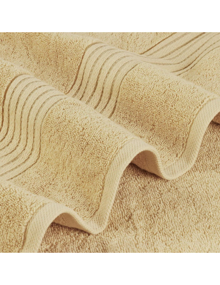 Juego de Toallas de Baño Utopia 4 Piezas 100% Algodón Beige