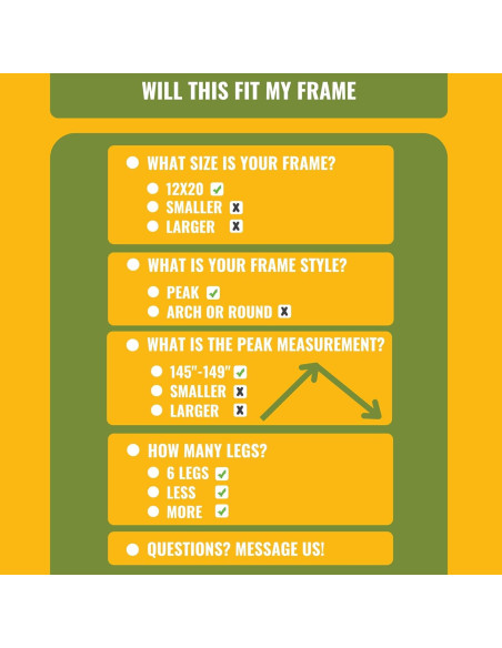 Cubierta de toldo de reemplazo NEW YARD 12x6 m impermeable