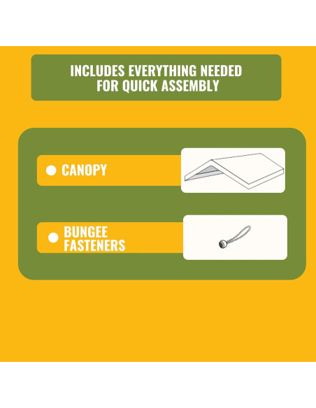 Cubierta de toldo de reemplazo NEW YARD 12x6 m impermeable