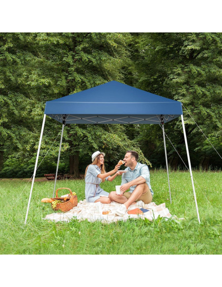 Carpa Plegable 2.5x2.5m SWLJKU Impermeable Azul con Bolsa