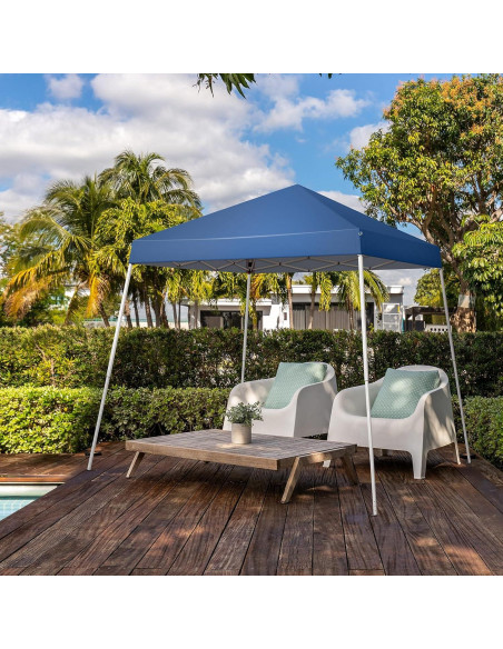 Carpa Plegable 2.5x2.5m SWLJKU Impermeable Azul con Bolsa