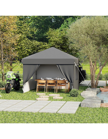 Carpa Plegable Takywep 3x3m Impermeable con 4 Paredes Laterales