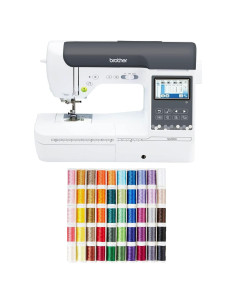 Máquina de Coser y Bordar Brother SE2000 + Set Hilos 50 Colores