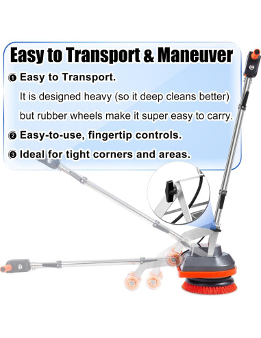 Fregadora de Pisos Comercial HHQ Orbital 1100W 2000 RPM