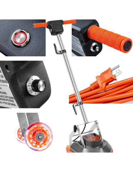 Fregadora de Pisos Comercial HHQ Orbital 1100W 2000 RPM