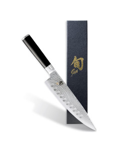 Cuchillo de Chef Shun Classic 20 cm con Muescas - Acero Damasco