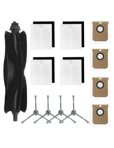 Accesorios de Repuesto Zengerent para Eufy L60/L50 - 1 Cepillo, 4 Filtros HEPA, 4 Cepillos Laterales, 4 Bolsas