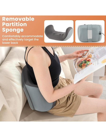 Masajeador de pies Giantex GT-10032US, 3 intensidades, calor