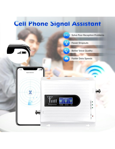 Amplificador de Señal Móvil TTOUOI BI-6118 900/1800/2100MHz