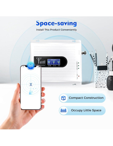 Amplificador de Señal Móvil TTOUOI BI-6118 900/1800/2100MHz