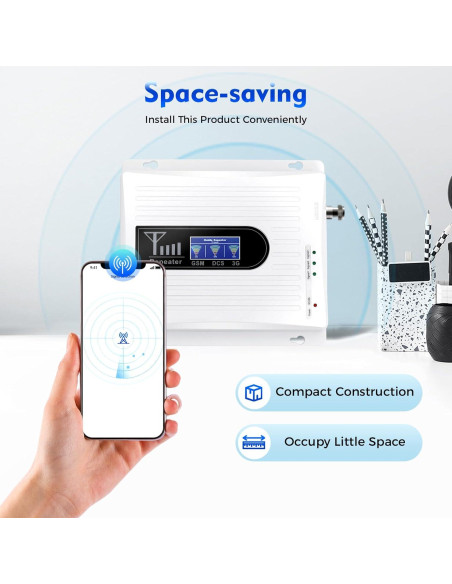 Amplificador de Señal Móvil TTOUOI BI-6118 900/1800/2100MHz