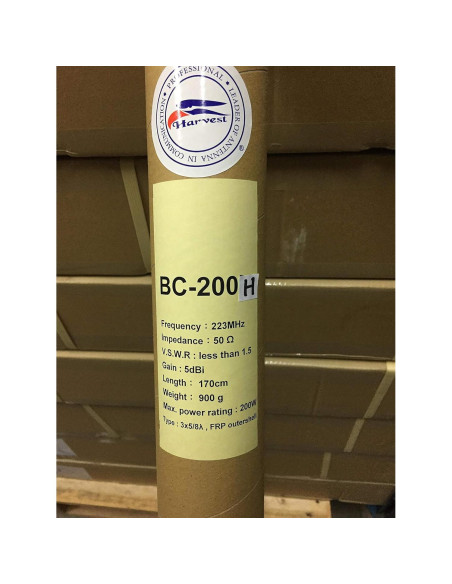 Antena de Base VHF Harvest BC-200H 220-225 MHz 5dBi 1.7m