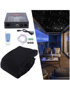 Cortina de Telón de Fondo LED Betteri 3x4m Control Remoto 2