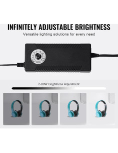 Caja de Luz Fotográfica Happybuy 99x99cm 5600K 210 LED 2