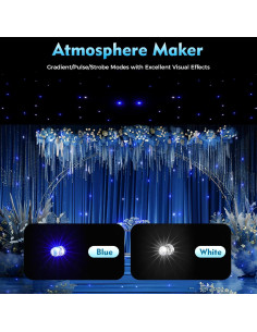 Fondo LED de Terciopelo 6x3m Anezdbozr con Controlador DMX512 2