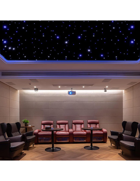 Telón de fondo LED 3m x 4m WUPYI Cielo Estrellado Azul y Blanco