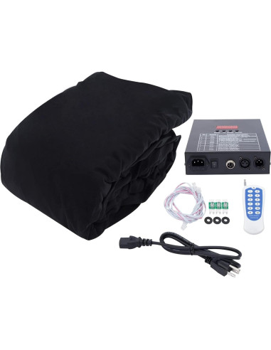 Telón de fondo LED 3m x 4m WUPYI Cielo Estrellado Azul y Blanco