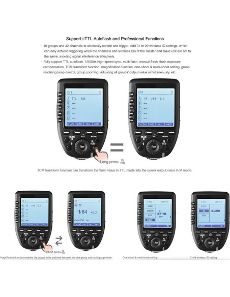 Disparador Inalámbrico TTL Godox XPro-N para Nikon + Softbox P90L 90cm