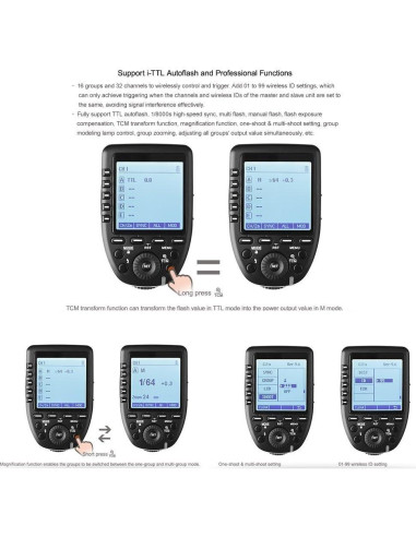 Disparador Inalámbrico TTL Godox XPro-N para Nikon + Softbox P90L 90cm