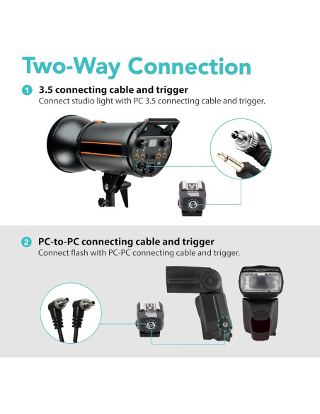 Adaptador de Zapata Fría Foto&Tech para Flash Nikon y Sony