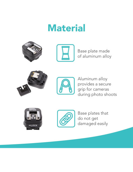 Adaptador de Zapata Fría Foto&Tech para Flash Nikon y Sony
