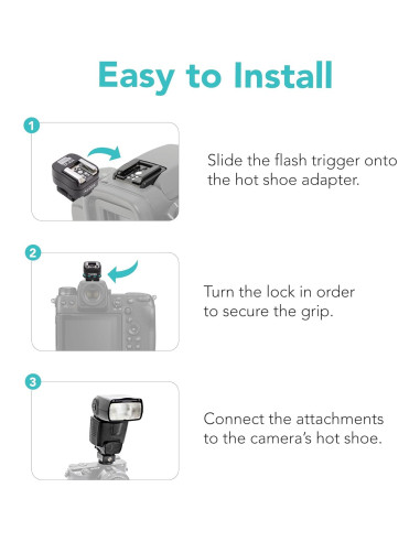 Adaptador de Zapata Fría Foto&Tech para Flash Nikon y Sony
