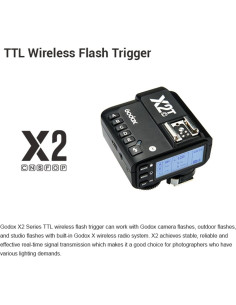 Disparador Inalámbrico TTL Godox X2T-C para Canon con Receptor 2
